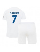 Inter Milan Juan Cuadrado #7 Vieraspaita Lasten 2023-24 Lyhythihainen (+ shortsit)